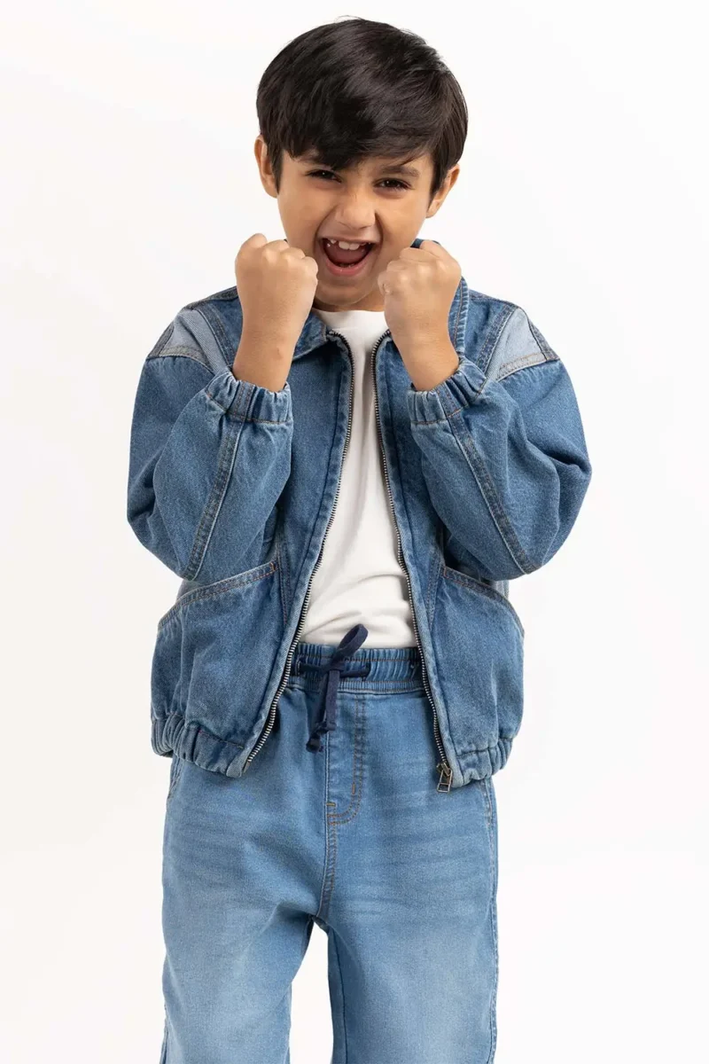 Light Blue Collared Denim Jacket